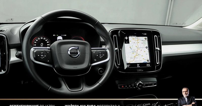 Volvo XC 40 cena 139898 przebieg: 44296, rok produkcji 2021 z Strzegom małe 497